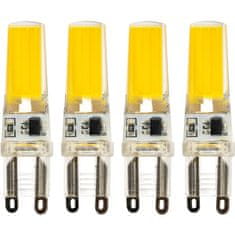 LUMILED 4x LED žiarovka G9 COB 5W = 50W 550lm 4000K Neutrálna biela 360°