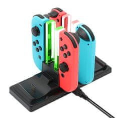 Northix Nabíjací dok pre Nintendo Switch, 6 v 1 