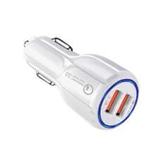 MG Car Charger autonabíjačka 2x USB 35W 3.1A QC, biela