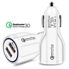 MG Car Charger autonabíjačka 2x USB 35W 3.1A QC, biela