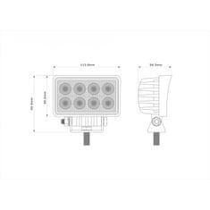 Kaxl LED priestorové svetlo, obdĺžnikové L0124