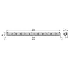 Kaxl LED rampa, prídavné svetlo, 1140mm LB0006