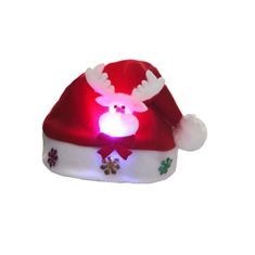 Northix Mikulášska čiapka s motívom Blinking - Rudolph the Red-nosed Reindeer 