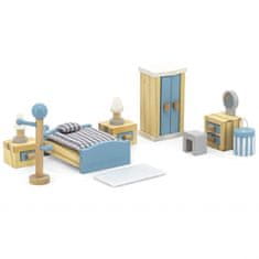 Viga Toys PolarB Súprava nábytku do domčeka pre bábiky Spálňa