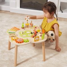 Viga Toys PolarB Vzdelávací stôl s aktivitami Pyramída s činelmi Senzorické Montessori