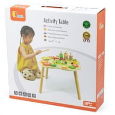 Viga Toys PolarB Vzdelávací stôl s aktivitami Pyramída s činelmi Senzorické Montessori