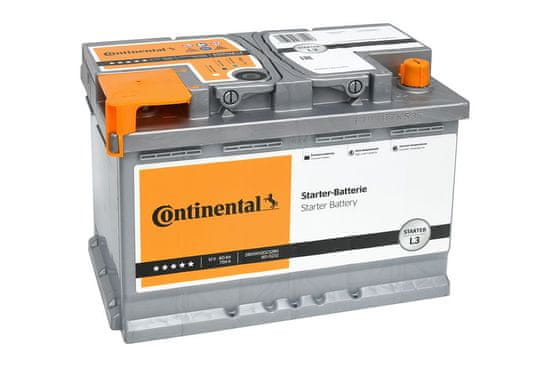 Continental 80Ah, Autobatéria 12V L3, 750A, 2800012023280