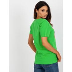 FANCY Dámske tričko s nápismi a potlačou SEGUNDA zelené FA-TS-8385.07_394345 Univerzálne