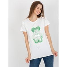 FANCY Dámske tričko s 3D aplikáciou RUPERTA ecru-zelené FA-TS-8500.19P_394317 Univerzálne
