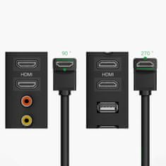 Ugreen HD103 kábel HDMI 4K 1m, čierny