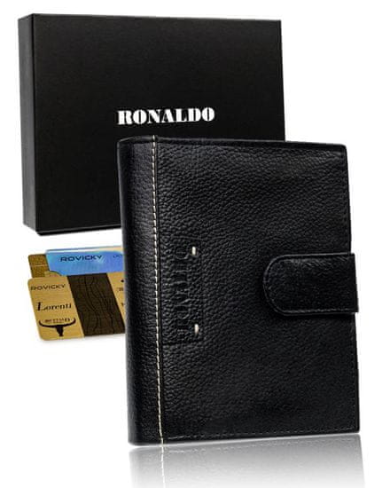 RONALDO Pánska peňaženka Lahoyu čierna