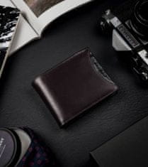 Rovicky Pánska peňaženka z prírodnej lícovej kože, puzdro s foto okienkom