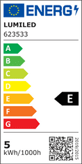 LUMILED 4x LED žiarovka G9 COB 5W = 50W 550lm 4000K Neutrálna biela 360°