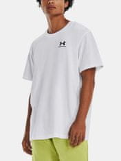 Under Armour Tričko UA LOGO EMB HEAVYWEIGHT SS-WHT XXL