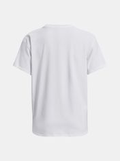 Under Armour Tričko UA Esential Cttn Stretch Tee-WHT SM