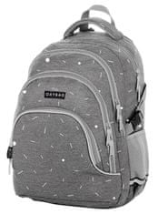 Oxybag Študentský batoh OXY SCOOLER Grey geometric