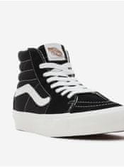 Vans Čierne členkové tenisky s koženými detailmi VANS SK8-Hi 44