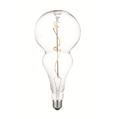 Diolamp Retro LED Filament žiarovka Elipsa Clear Decor Idris 5W/230V/E27/2700K/350Lm/360°/DIM