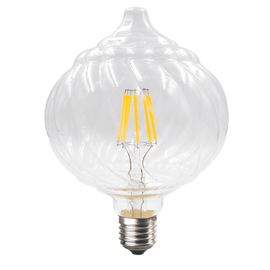 Diolamp Retro LED Filament žiarovka Clear Decor PINE G125 6W/230V/E27/2700K/690Lm/360°/DIM