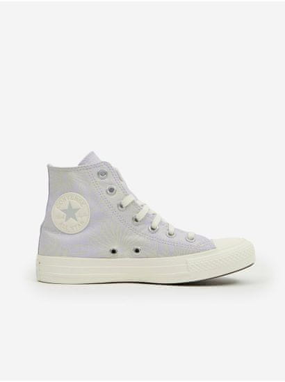 Converse Svetlo fialové dámske vzorované členkové tenisky Converse Chuck Taylor All Star Floral