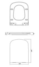 CERSANIT Sedadlo colour duroplast soft-close easy-off (K98-0092)