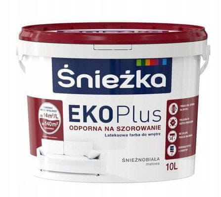 Śnieżka Farba Śnieżka EKO Plus latex snehovo biela 10L