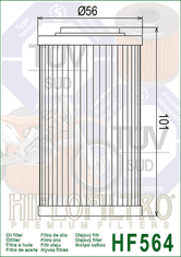 Hiflofiltro Olejový filter HF564