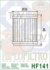 Hiflofiltro Olejový filter HF141