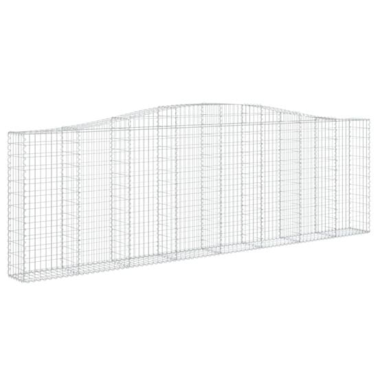 Vidaxl Oblúkové gabionové koše 3 ks 400x30x120/140 cm pozink. železo