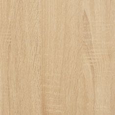 Vidaxl Komoda dub sonoma 34,5x34x90 cm spracované drevo