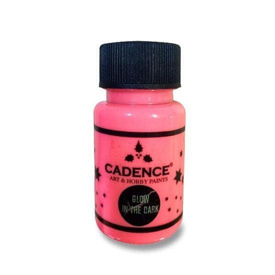 Cadence Akrylové farby Premium 50 ml, svietiace v tme, ružová