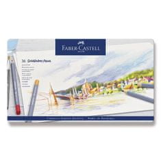 Faber-Castell Akvarelové pastelky Goldfaber Aqua plechová krabička, 36 farieb