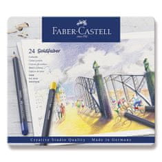 Faber-Castell Pastelky Goldfaber 114724 plechová krabička, 24 farieb