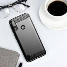 IZMAEL Carbon Shield TPU puzdro pre Motorola Moto G7 Power - Čierna KP24577