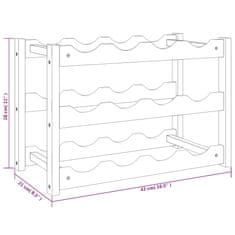 Vidaxl Stojan na víno na 12 fliaš masívne orechové drevo
