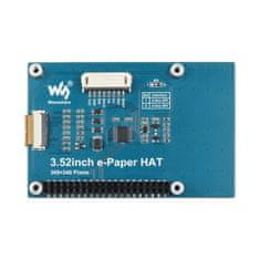 Waveshare E-paper displej 3,52" 360x240px SPI čierny/biely pre Raspberry Pi, Arduino