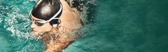 SHOKZ OpenSwim MP3 slúchadlá pred uši 4GB, modrá