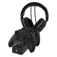 Turtle Beach Fuel Dual Controller nabíjacia stanica a stojan na slúchadlá pre Xbox, čierna