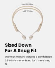 SHOKZ OpenRun PRO mini Bluetooth slúchadlá pred uši, béžová