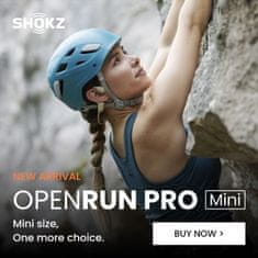 SHOKZ OpenRun PRO mini Bluetooth slúchadlá pred uši, béžová