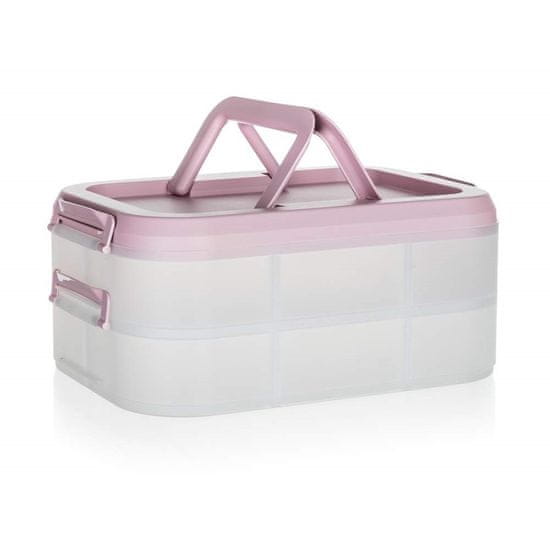 Banquet Box na potraviny PIKNIK DUO PINK 40x28x18cm