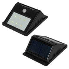 tectake 2 Vonkajšie nástenné svietidlá LED integrovaný solárny panel a detektor pohybu