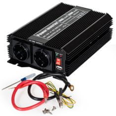 tectake Menič napätia Invertor 12 V na 230 V 1000 W 2000 W