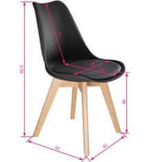 tectake 4 stoličky Friederike