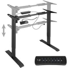 tectake Rám stola elektr. výškovo nastaviteľný s funkciou pamäte 85-129x65x71-121cm