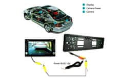 motoLEDy Cúvacia kamera v ráme na tabuľku s evidenčným číslom deň/noc