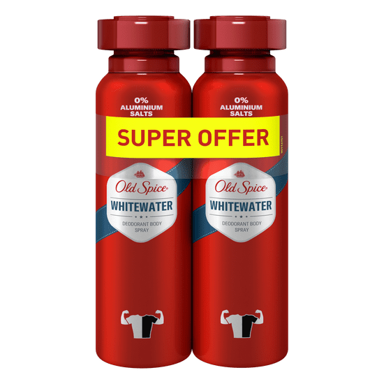 Old Spice Whitewater Deodorant Spray 2x150 ml