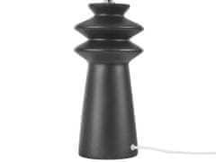 Beliani Keramická stolná lampa čierna MORANT