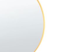 Beliani Okrúhle nástenné zrkadlo 80 x 80 cm zlaté ANNEMASSE
