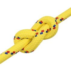 Vidaxl Lodné lano žlté 20 mm 100 m polypropylén